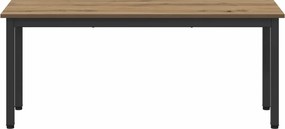 vidaXL παγκάκι Artisan Δρυς 110 x 35 x 45 cm Επεξεργασμένο Ξύλο