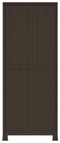 vidaXL Πλαστικό Ντουλάπι 68x39x171,5 εκ με Σχεδιασμό σε Στυλ Ρατάν
