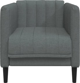 vidaXL Πολυθρόνα Σαλονιού Σκούρο Γκρι Υφασμάτινη