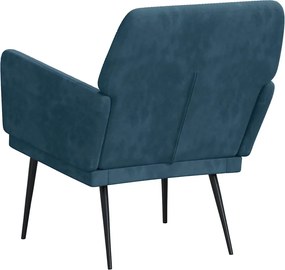 vidaXL Πολυθρόνα Μπλε 62 x 79x 79 εκ. Βελούδινη