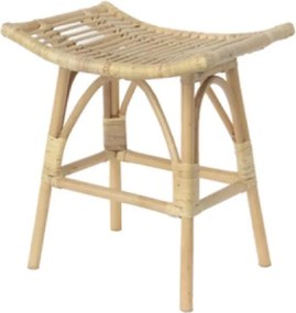 Σκαμπό Nextdeco Haunani από φυσικό rattan Υ60x50x41εκ.