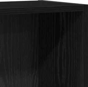 vidaXL Βιβλιοθήκη Μαύρη Δρυς 40x24x76 εκ. από Τεχνητό Ξύλο