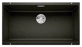 Blanco Subline 800-U Black SILGRANIT® PuraDur® Γρανιτένιος Νεροχύτης Υποκαθήμενος 90cm