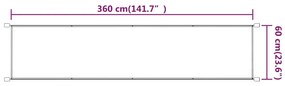 vidaXL Τέντα Κάθετη Μπλε 60 x 360 εκ. από Ύφασμα Oxford