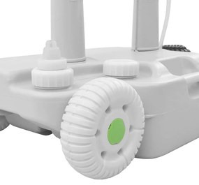 vidaXL Βάση νιπτήρα κάμπινγκ Γκρι 72 x 42 x 103 εκ Πλαστικό