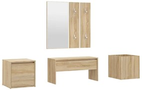 vidaXL Σετ Επίπλων Διαδρόμου Sonoma δρυς Επεξεργασμένο Ξύλο