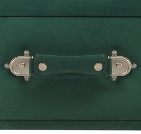 Τραπεζάκι Σαλονιού Πράσινο 80 x 40 x 46 εκ. Βελούδινο - Πράσινο