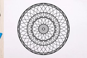 Intra απο ξύλο plywood 3mm-4mm πάχος Περίγραμμα 5 Mandala Flowers Δίασταση 3000x30003000 cm INTRAFABR-56565369