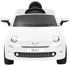vidaXL Παιδικό Αυτοκίνητο Ηλεκτρικό Fiat 500 Λευκό