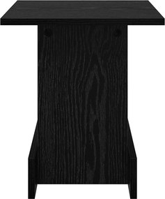 vidaXL End Table Μαύρη Οξυά 35,5 x 35 x 40 εκ Επεξεργασμένο ξύλο