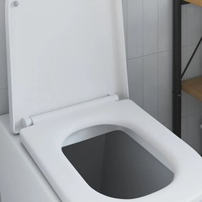 vidaXL Καθιστικιά Τουαλέτας με Γρήγορη Απελευθέρωση και Αθόρυβο Κλείσιμο από Δουροπλαστικό Λευκό