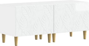 vidaXL 3 Τεμάχια LED Τηλεοπτική Ντουλάπα DELFT Γυαλιστερό Λευκό