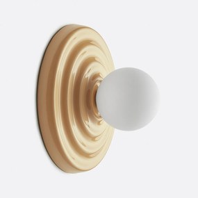 Φωτιστικό τοίχου από κεραμικό και οπαλίνα, Holi