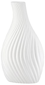 Βάζο Οργανικό Κεραμικό Λευκό 16X8X29Cm 16X8X29Cm