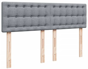 ΚΡΕΒΑΤΙ BOXSPRING ΜΕ ΣΤΡΩΜΑ ΑΝΟΙΧΤΟ ΓΚΡΙ 140X190 ΕΚ. ΥΦΑΣΜΑΤΙΝΟ 3289765