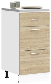 Κάτω ντουλάπι Sonoma Oak 40x46x81,5 cm Κατασκευασμένο ξύλο - Καφέ