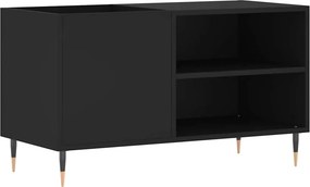 vidaXL Δισκοθήκη Μαύρη 85 x 38 x 48 εκ. από Επεξεργασμένο Ξύλο