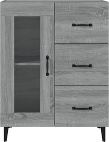 vidaXL Ντουλάπι Γκρι Sonoma 69,5 x 34 x 90 εκ. από Επεξεργασμένο Ξύλο