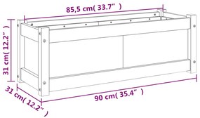 ΖΑΡΝΤΙΝΙΕΡΑ ΚΑΦΕ ΚΕΡΙΟΥ 90 X 31 X 31 ΕΚ. ΑΠΟ ΜΑΣΙΦ ΞΥΛΟ ΠΕΥΚΟΥ 837453