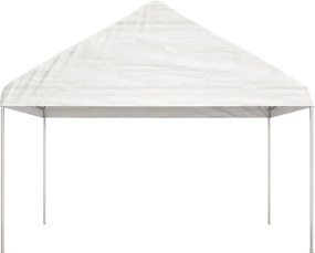 vidaXL Κιόσκι με Τέντα Λευκό 17,84 x 4,08 x 3,22 μ. από Πολυαιθυλένιο