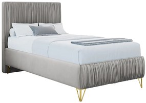 162697269 Επενδυμένο κρεβάτι Mars mini-Gkri Anoixto-80 x 200 Μέταλλο,Μοριοσανίδα,MDF , 1 Τεμάχιο