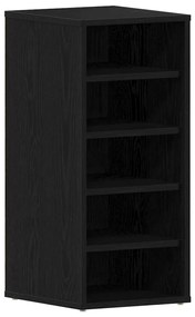 vidaXL Ντουλάπα Παπουτσιών Μαύρη Δρυς 32x35x70 εκ Επεξεργασμένο Ξύλο