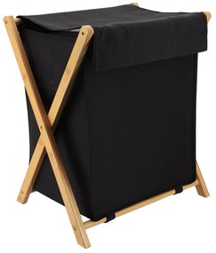 Καλάθι Απλύτων (46x35x58) T-D 8714103 Black/Bamboo