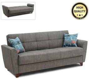 Καναπές - Κρεβάτι Με Αποθηκευτικό Χώρο Jason 0096294 216x85x91cm Grey
