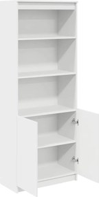 vidaXL Ντουλάπι Λευκό 70x35x180 εκ. από Επεξεργασμένο Ξύλο