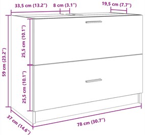 ΝΤΟΥΛΑΠΙ ΝΙΠΤΗΡΑ ΓΚΡΙ ΤΟΥ ΣΚΥΡΟΔΕΜΑΤΟΣ 78X37X59 ΕΚ. ΕΠΕΞ. ΞΥΛΟ 848118