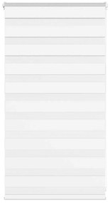 vidaXL Ζέβρα τυφλή Λευκό Πλάτος υφάσματος 85,9 εκ. Πολυεστέρας