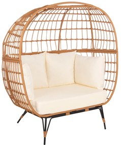 ΠΟΛΥΘΡΟΝΑ ΦΩΛΙΑ MIAMI 2 ΑΤΟΜΩΝ ΤΥΠΟΥ RATTAN  132.5x90x154Υεκ