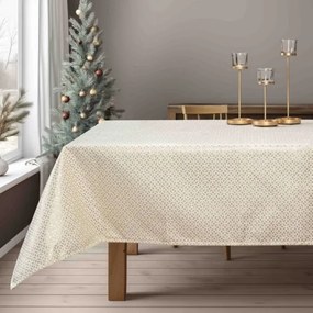 Beauty Home ΤΡΑΠΕΖΟΜΑΝΤΗΛΟ ΖΑΚΑΡ ΕΚΡΟΥ- ΧΡΥΣΟ   135 x 180 cm