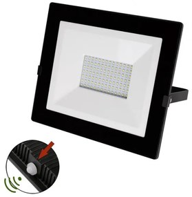 Προβολέας LED SMD 70W Φωτοκύτταρο Δέσμη 120° IP65 3-0307011 Lumen 3-0307011 Μαύρο