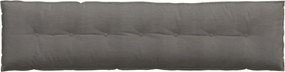 vidaXL Μαξιλάρι Πλάτης Ανοιχτό γκρι 200 x 50 x 19 cm