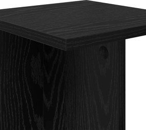 vidaXL Βάση φυτών Μαύρη Δρυς 25 x 25,5 x 40,5 εκ.