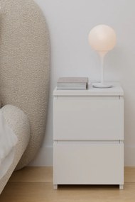 Stewehome Σετ 2 μοντέρνων κομοδίνων για υπνοδωμάτιο 35x38x49 cm