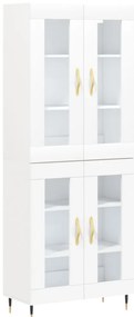 vidaXL Ντουλάπι Λευκό 69,5x34x180 εκ. από Επεξεργασμένο Ξύλο