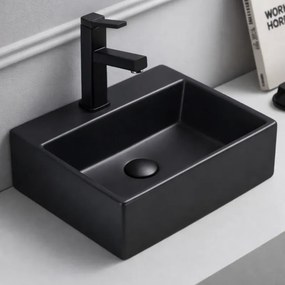 Tema Strike Black Matt 38x30 - Επιτραπέζιος Νιπτήρας