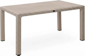 Τραπέζι πολυπροπυλενίου Kalan Megapap χρώμα cappuccino 150x90x75εκ.