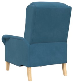 vidaXL Πολυθρόνα Μπλε 76 x 94 x 102 εκ Βελούδο