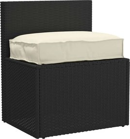 vidaXL Μαξιλάρι Ύφασμα Όξφορντ Κρεμ 60 x 40 x 8 εκ.