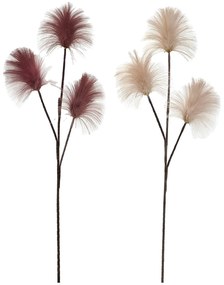 Χριστουγεννιάτικο Κλαδί Με Φτερά Ροζ 90cm Σε 2 Σχέδια