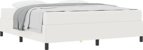 vidaXL Σκελετός Κρεβατιού με στρώμα Κρεμ 180 x 200 cm ύφασμα