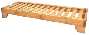 Ξαπλώστρα Zalka pakoworld L1 σε φυσική απόχρωση 66x197x28εκ - 363-000013