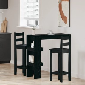vidaXL Τραπέζι Μπαρ Τοίχου - Μαύρη Δρύς - 102x55x103.5 εκ. - Φτιαγμένο από Επεξεργασμένο Ξύλο