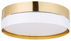 Φωτιστικό Οροφής - Πλαφονιέρα Hilton 4772 3xΕ27 15W Φ45cm 16,5cm White-Gold TK Lighting