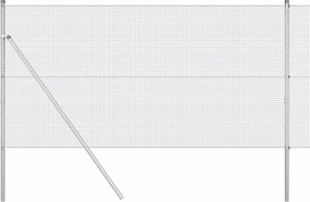 vidaXL Στύλος Περιφράξεων Ασημί 10 x 1,4 μ (16 x 16 mm δικτύωμα)