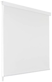 vidaXL Κουρτίνα Μπάνιου Ρολό Λευκή 120 x 240 εκ.