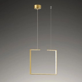 Φωτιστικό Οροφής - Ράγα 01133-05 LED 35W 3000K 3000lm/light 40x40cm Gold Luma